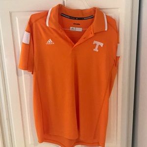 NWOT Adidas Climalite Orange Tennessee Polo